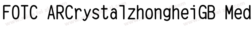 FOTC ARCrystalzhongheiGB Medium字体转换